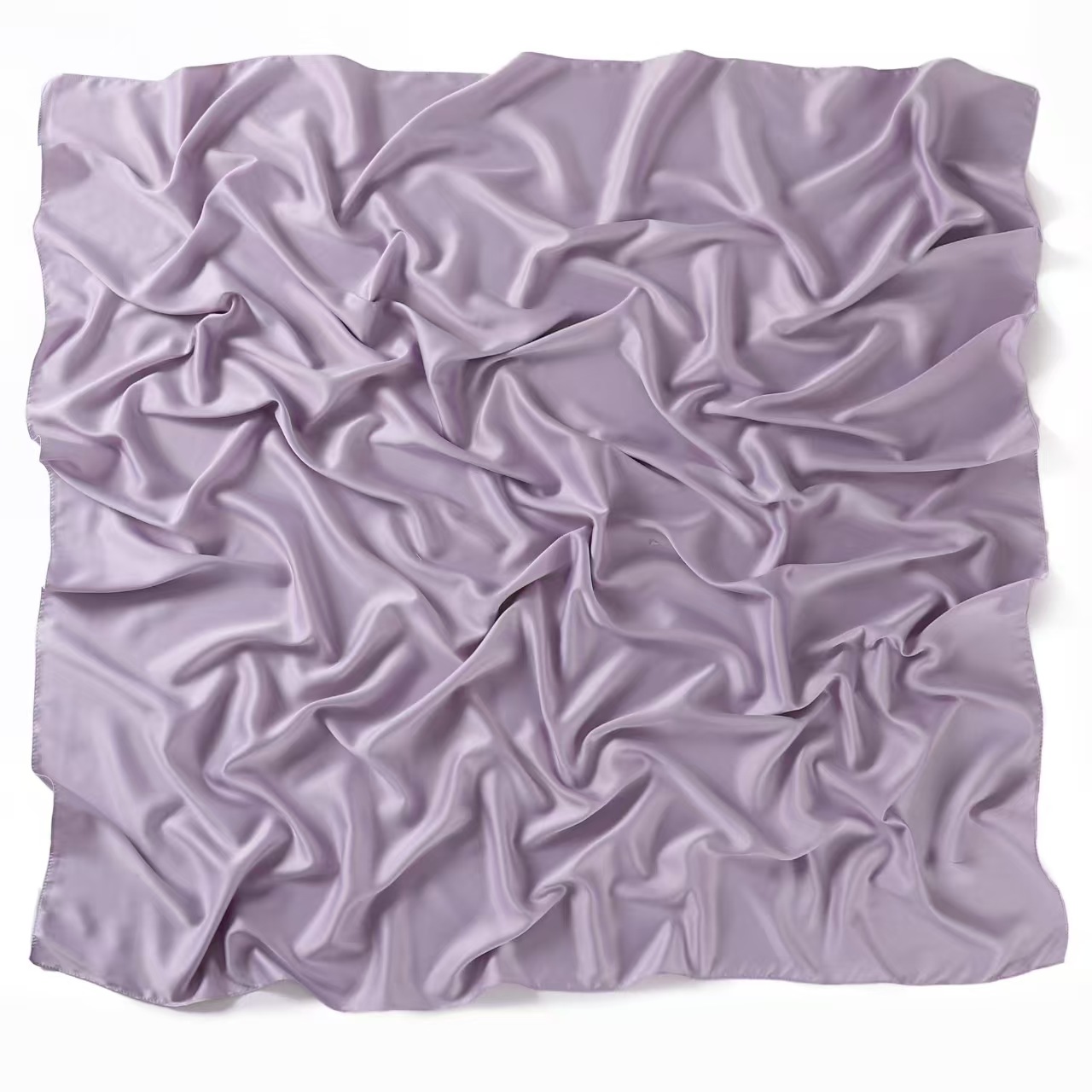 T783 solid color silk matte satin square scarf Malay Indonesia monochrome satin headscarf scarf