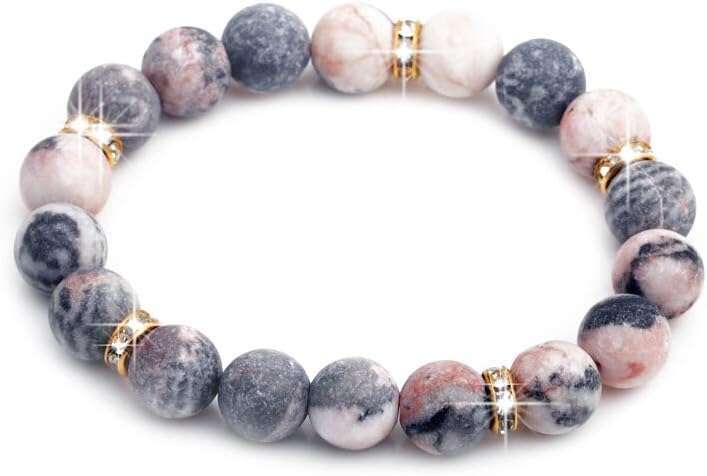 Anxiety Crystal Chakra Beaded Bracelets Rose Quartz Crystals And Healing Stones Yoga Bead Calming Stretch Bracelet Stress Relief Gifts For Women