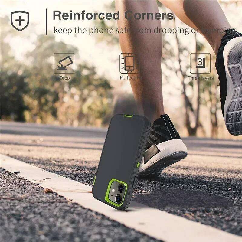 Fashion Hybrid Heavy Duty Armor Phone Case for IPhone 16 15 14 13 12 11 Pro Max Plus Shockproof Protect Otter Hard Box Belt Clip Cover