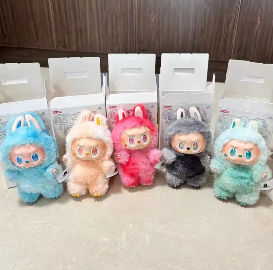 Labubu Doll Monster V3 V2 V1Collection Series Blind Box Teddy Vinyl Toy Animated Character Face Doll Mystery Surprise Keychain Kids Gift