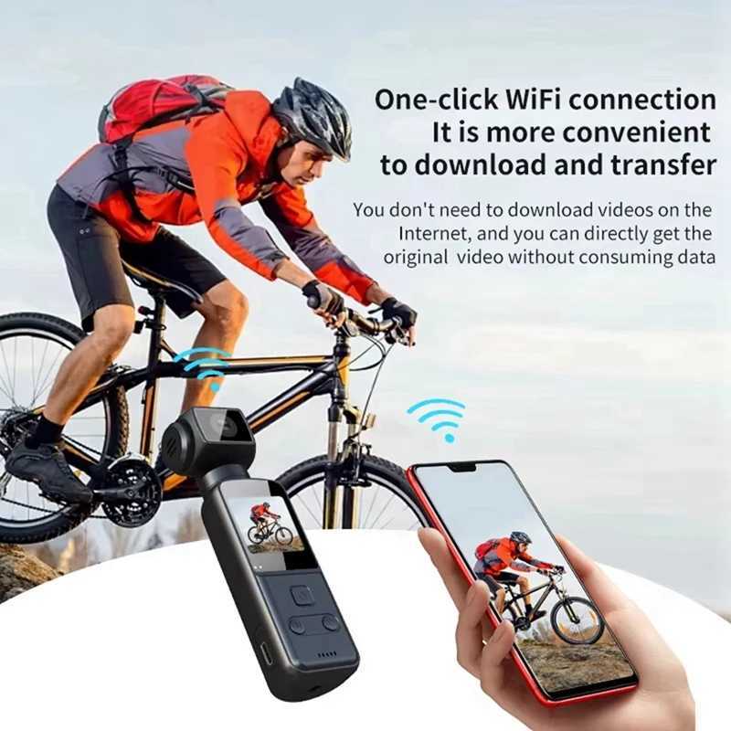 4K Pocket Digital Camera 1.33Inch Sn 270 Degrees Rotate Wifi Transmission Record Portable Sport Motion Camera Y250523