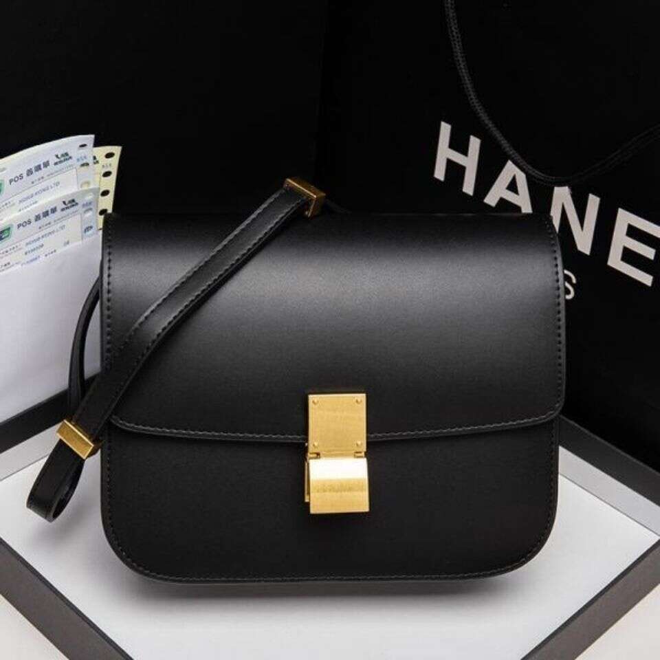 New Women's Autumn/Winter Small Square Single Shoulder Crossbody Brown Tofu Saddle Bag