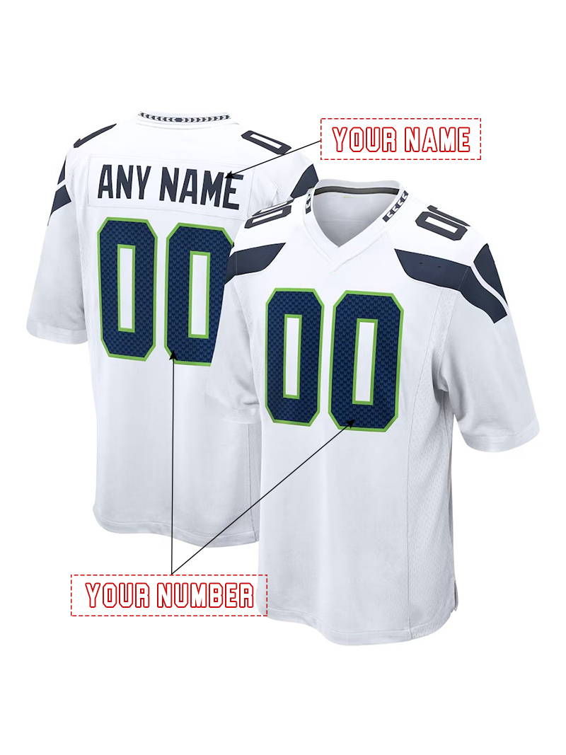 Custom Football 2025 Rivalries Jerseys Cooper Kupp Darnold Smith-Njigba Walker III Love Any Name Number Embroidered Letter Number