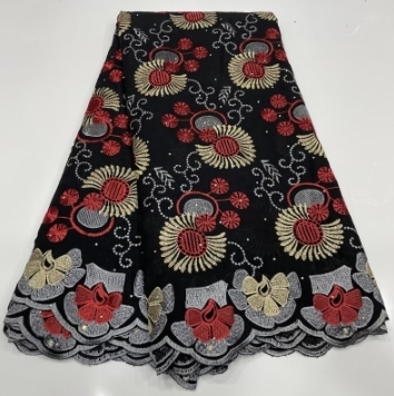 Wholesale Cotton African Lace Fabric High Quality Swiss Voile Lace Fabric Nigerian Dry Lace Fabrics With Stones Wedding Sew 250408