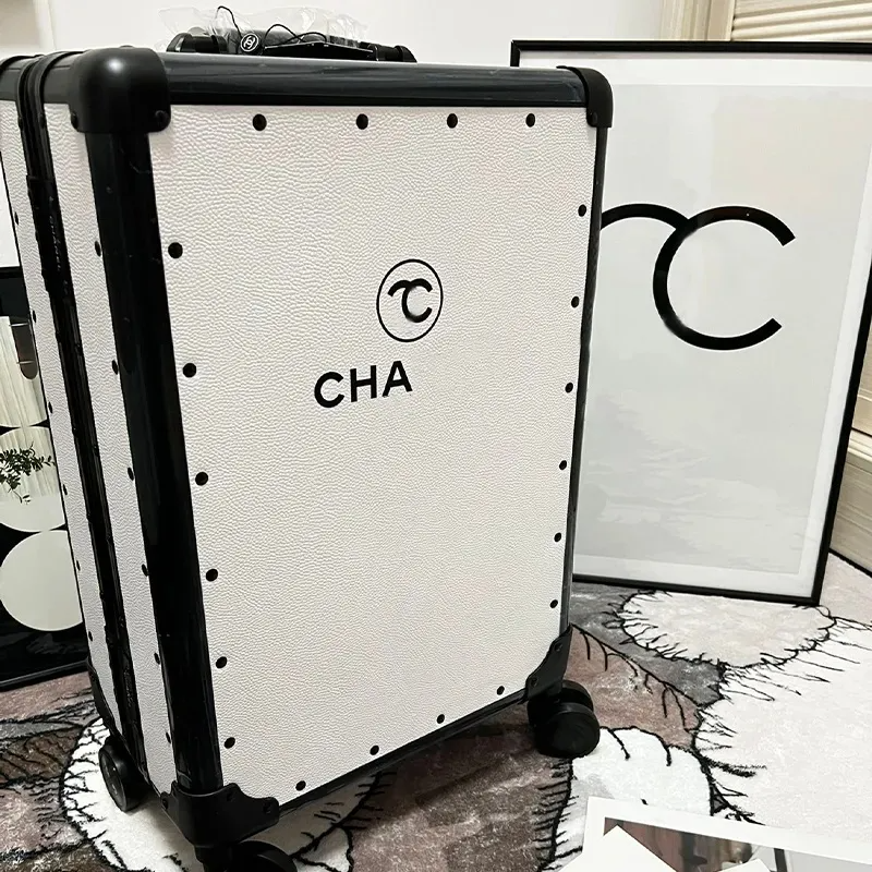 Suitcase Luxury Trolley Luggage Designer Luggage Top 20 Inch Neutral Colour Luxury Designer Wheeled Travel Bag