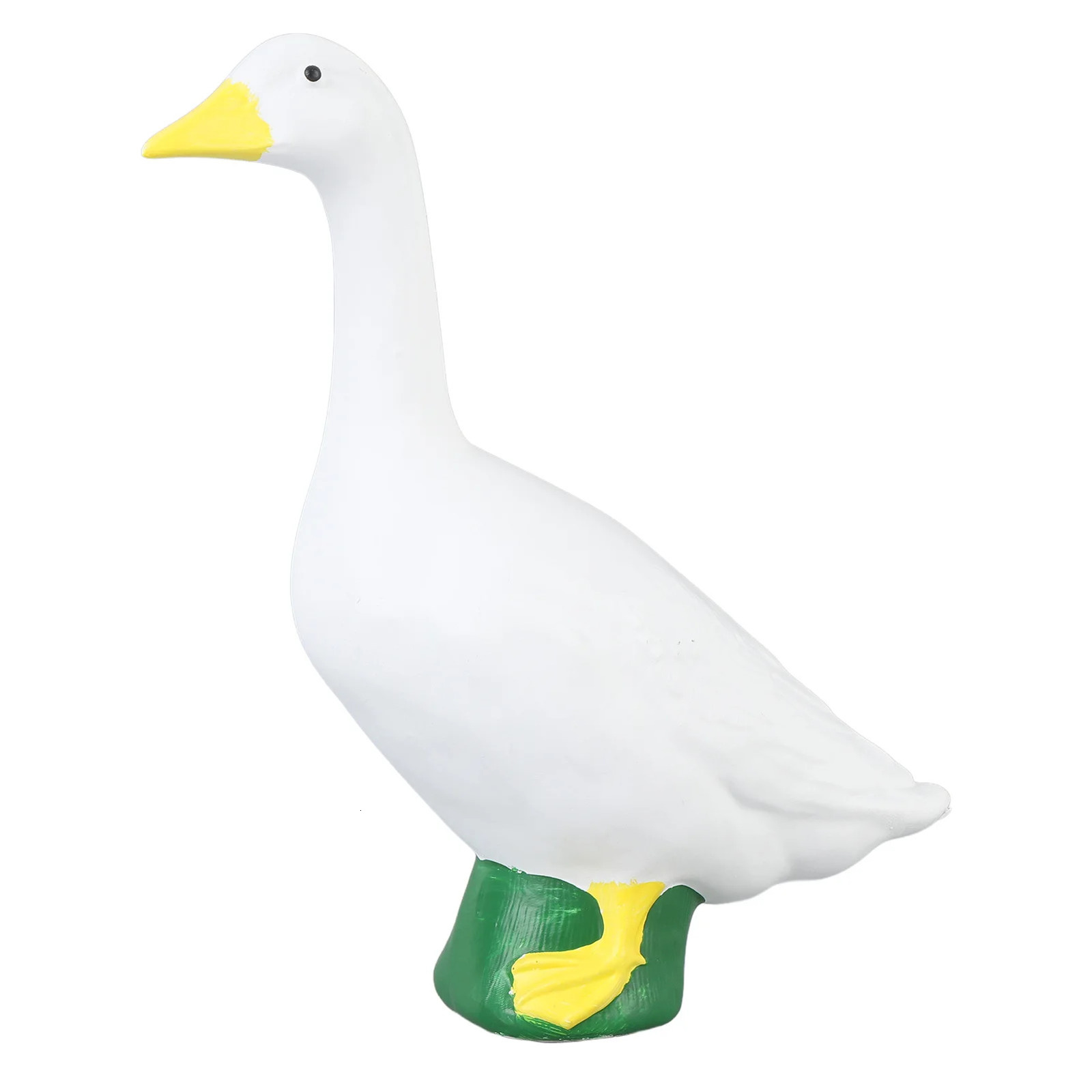 Resin Goose Figurine Lifelike Exquisite Craft Goose Statue Sculpture Ornament for Home Garden Porches Decoration 250425