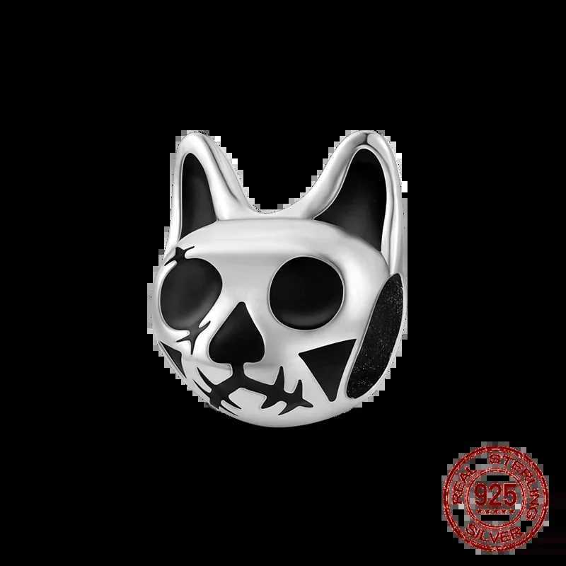 925 Sterling Silver Pink Cats Dogs Claw Bone Animal Charms Beads Fit 925 Original Bracelets DIY Birthday Jewelry Making XJ250523