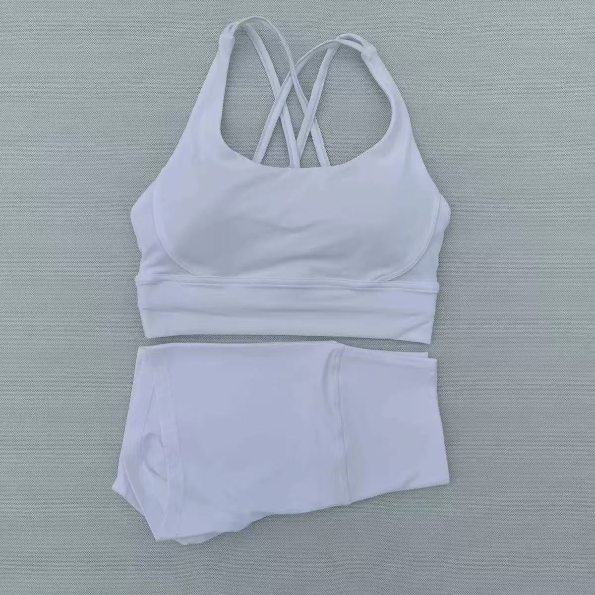 New Styles Women Yoga Sets Push Up Fit ness Hotty Biker Shorts Sports Back Cross High Waist Elastic Sportswear Outfits Gym Suits Cloth Running Workout