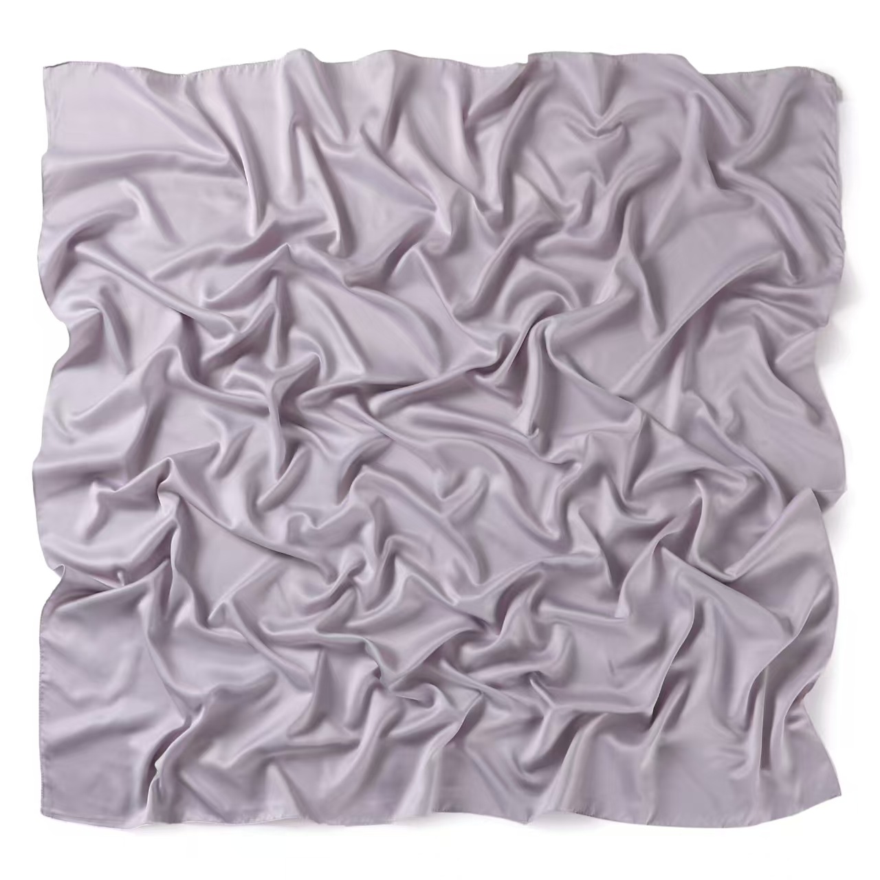 T783 solid color silk matte satin square scarf Malay Indonesia monochrome satin headscarf scarf