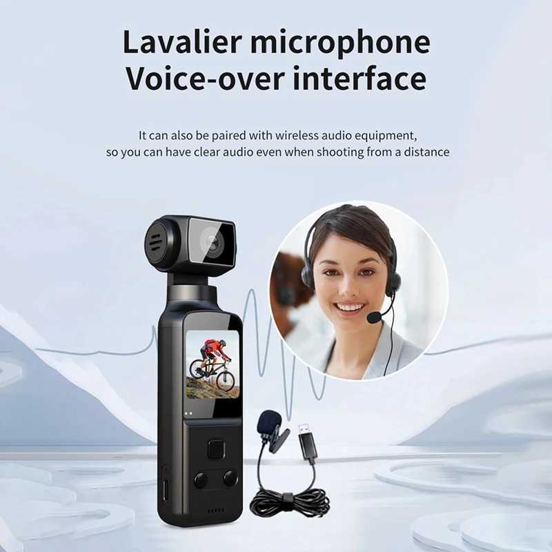 4K Pocket Digital Camera 1.33Inch Sn 270 Degrees Rotate Wifi Transmission Record Portable Sport Motion Camera Y250523
