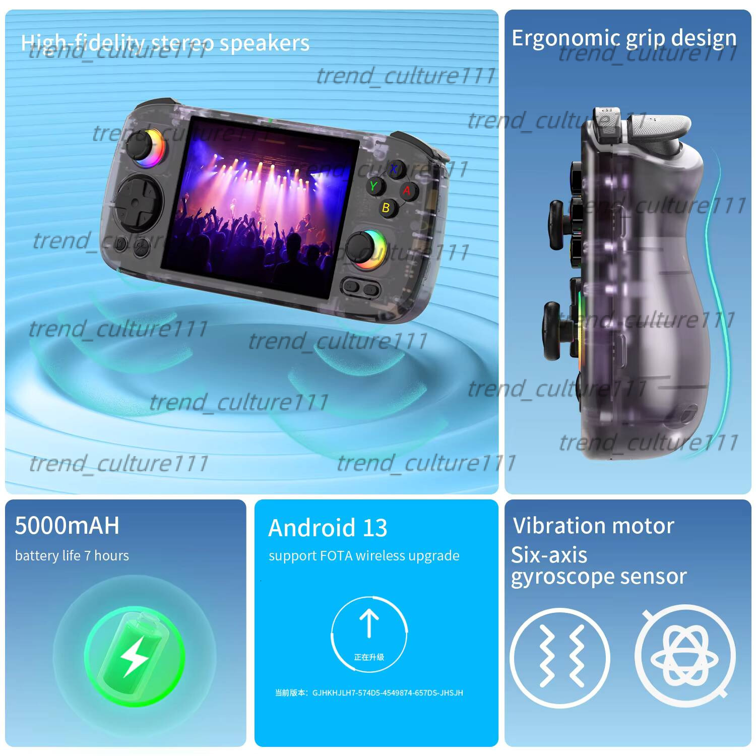 Newest ANBERNIC RG406H Video Handheld Console 4" IPS HD Touch Screen Android 13 System 64-bit BT Portable Retro Game Player