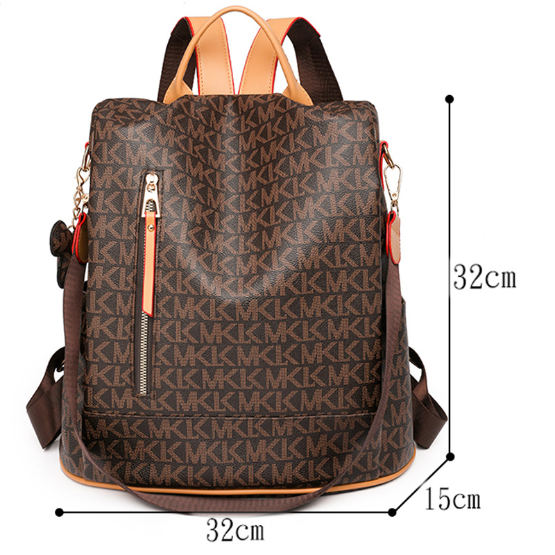 Anti-theft backpack women's new large capacity fashion all kinds of women's bags light leisure travel small backpack 2025s hot