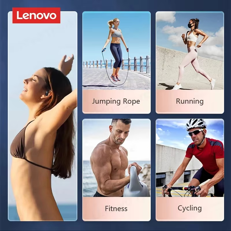 Lenovo Original LP75 TWS Bluetooth 5.3 Headphones Wireless Music Earphones LED Digital Display Noise Reduction Game Earbuds New