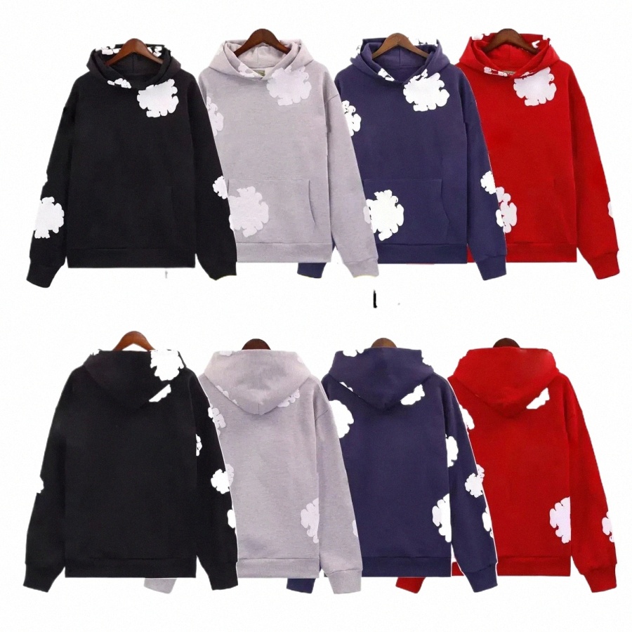 denim hoodie Men's hoodie men sweater designer hoodie sweatshirt hoodies sweatpants sweat suit man trousers red black cotton hoody flower unisex overs K0U4#