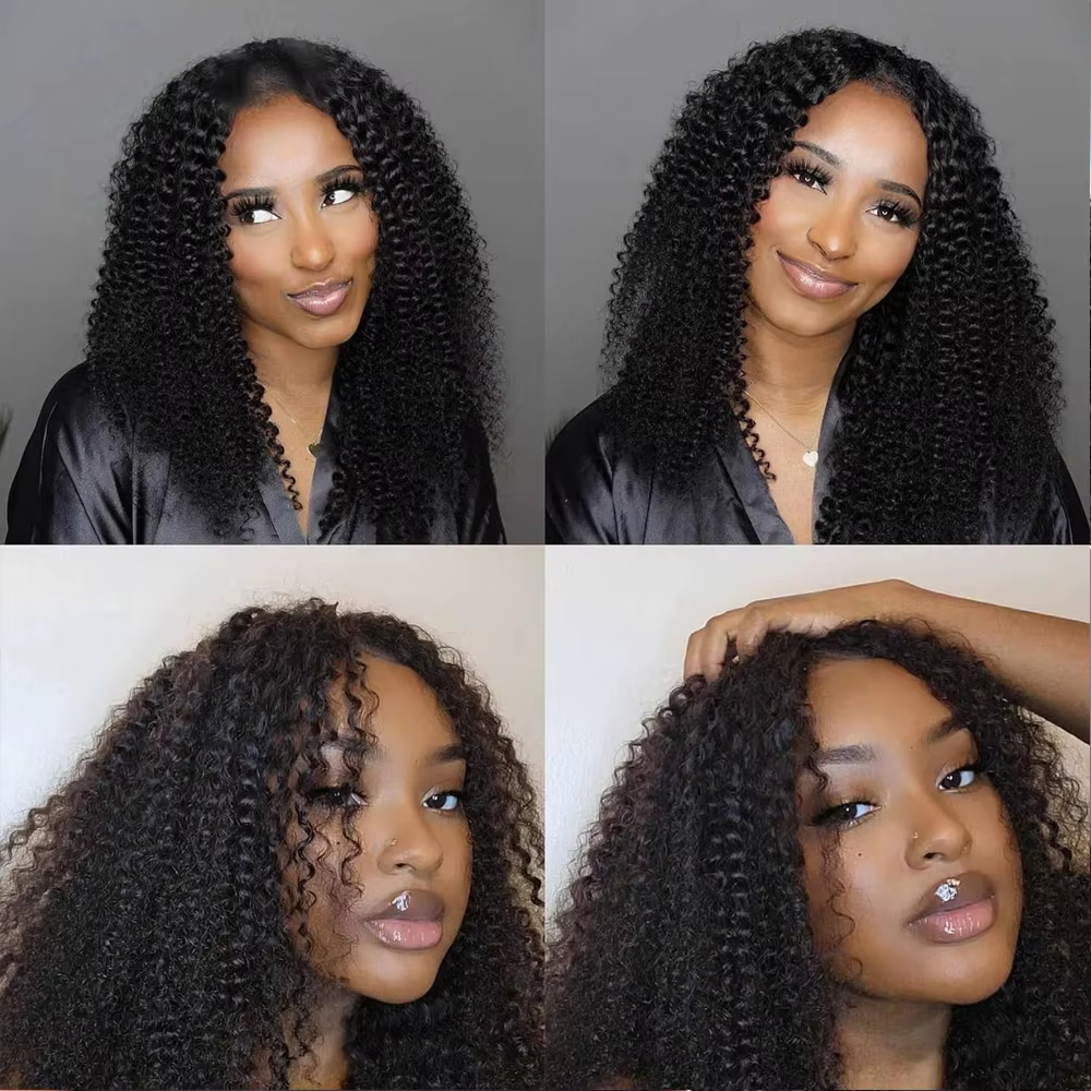 Kinky Curly Bundles Brazalian Human Hair 100% Unprocessed Soft Remy Hair Natural Black Human Hair Extensions For Women Raw Hair Brazilian Bundles Orig