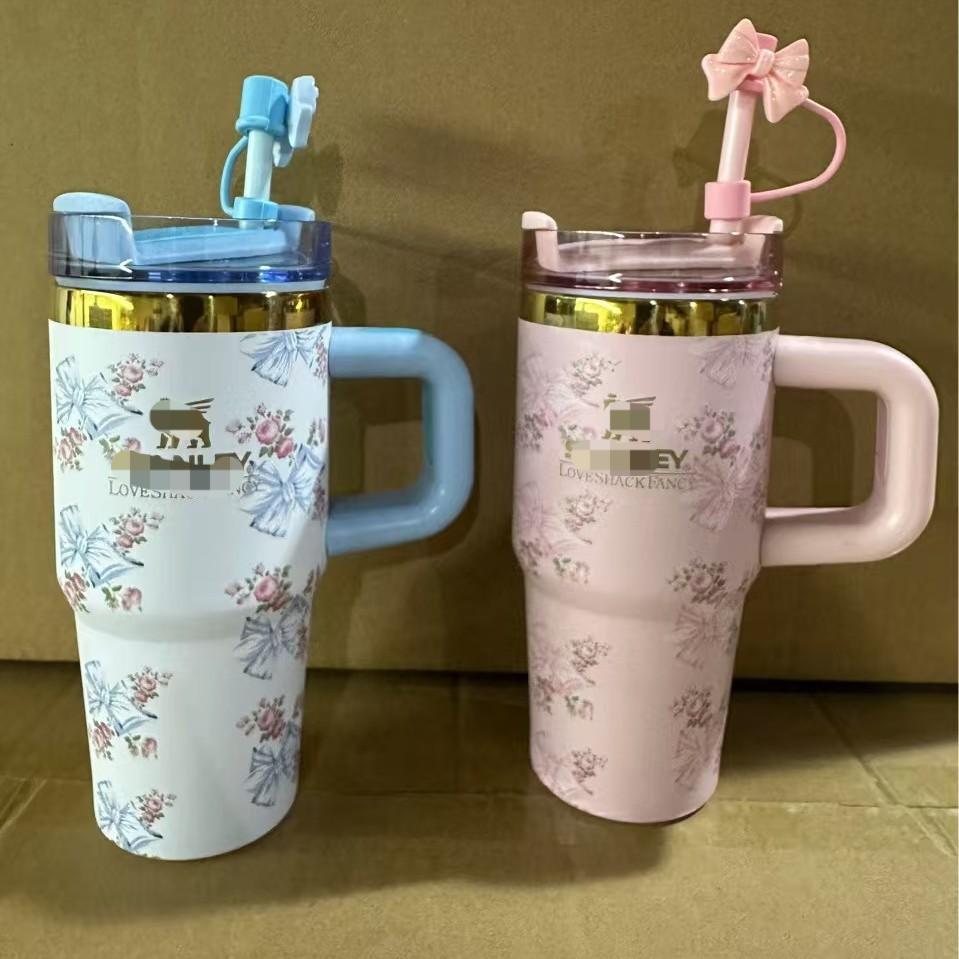 Handle Straw Lid Stainless Steel 14oz Vacuum Insulated Car Mug Double Wall Thermal Iced Travel Cup Stainless Steel Coffee Termos