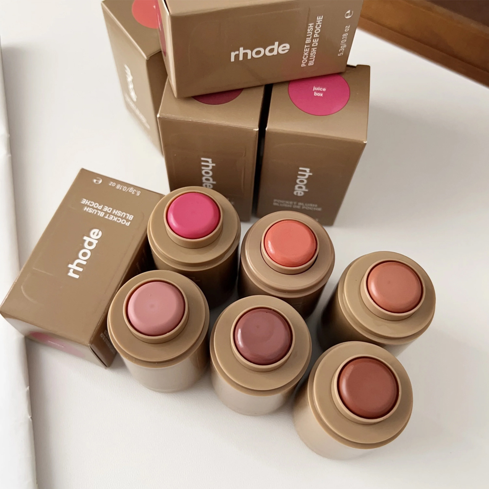 RHODE Blush Original Rhode New Lip Balm Phone Case Lip Gloss Moisturizing Liquid Lipstick Tpowder Blusher Lip Glaze With Box Girl Woman Gift