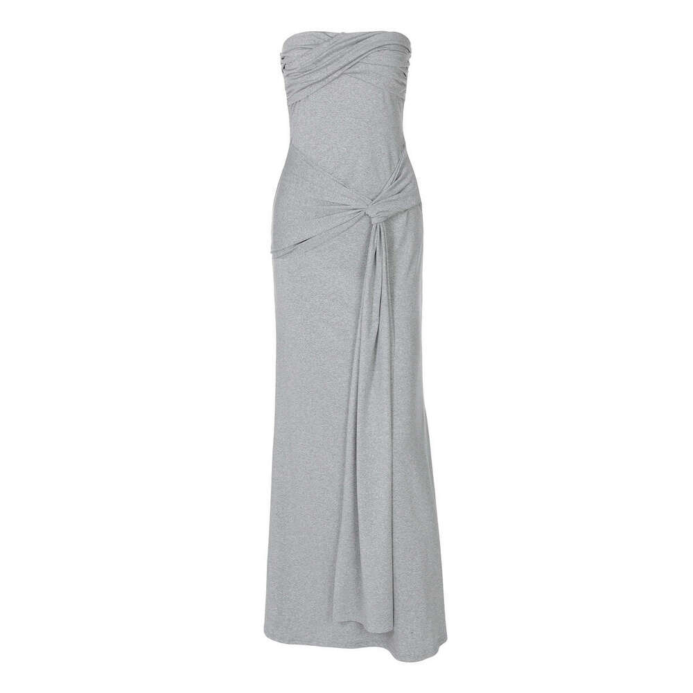 Halter Whit Maxi Dresses Wind Spring Summer New Women S Wear Solid Color Slimming High Waist Fashion One Piece Collar Sleeveless Dress For Women Prom 