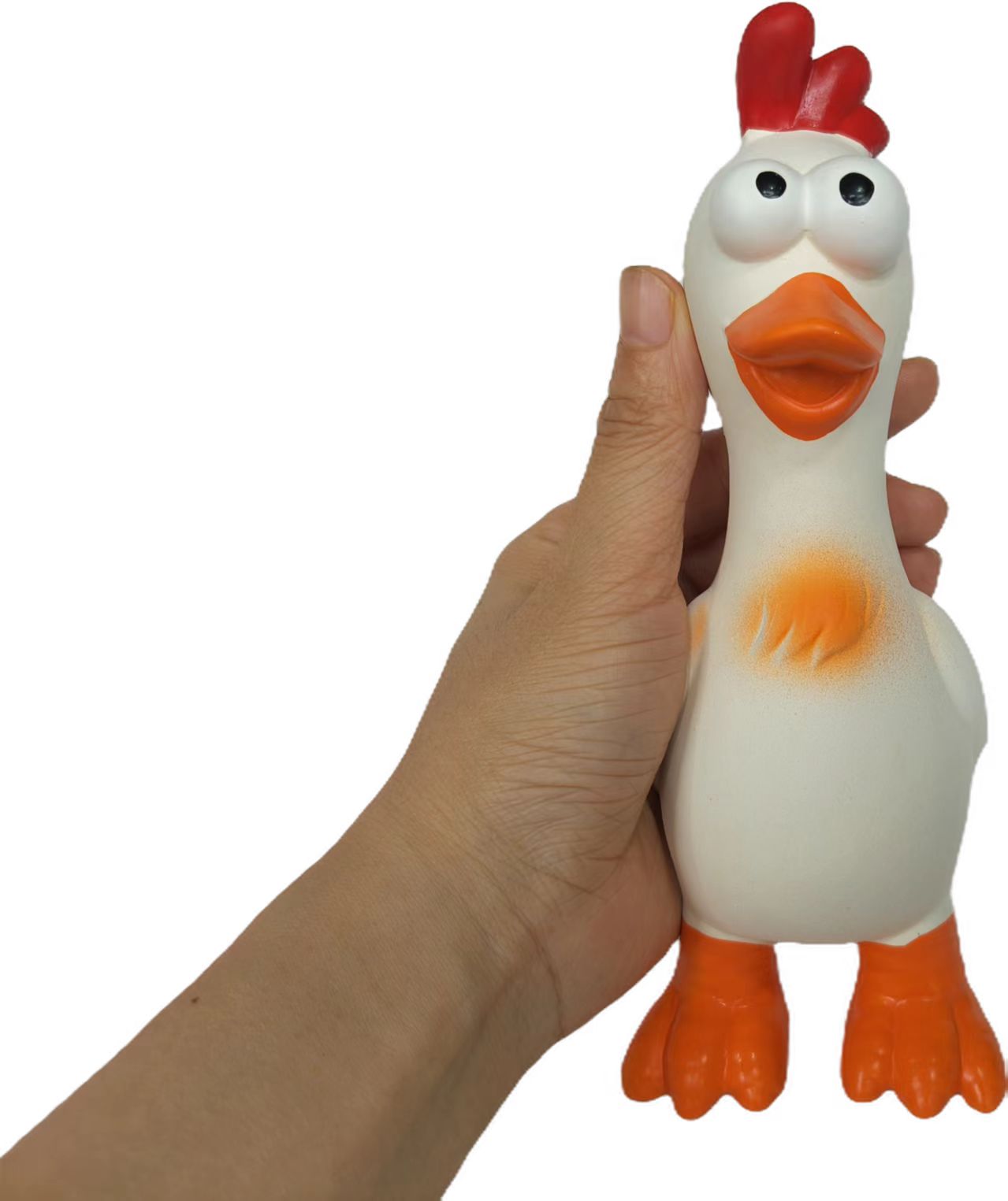 Latex Chicken Pet Dog Toy Eco-Friendly Natural Chickens and Ducks Pet Chewy Toy 4pcs/Pack