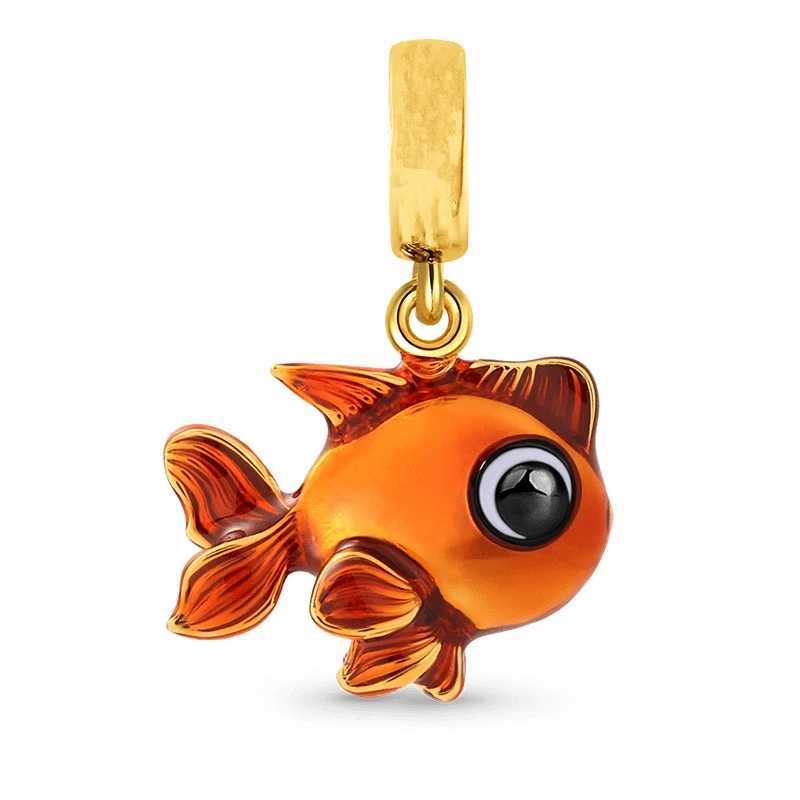 Hot Sale Fish Dolphin Narwhal Goldfish Dangle Charm Bead DIY Women Jewelry Gift Making Fit Original 925 Sterling Silver Bracelet XJ250523