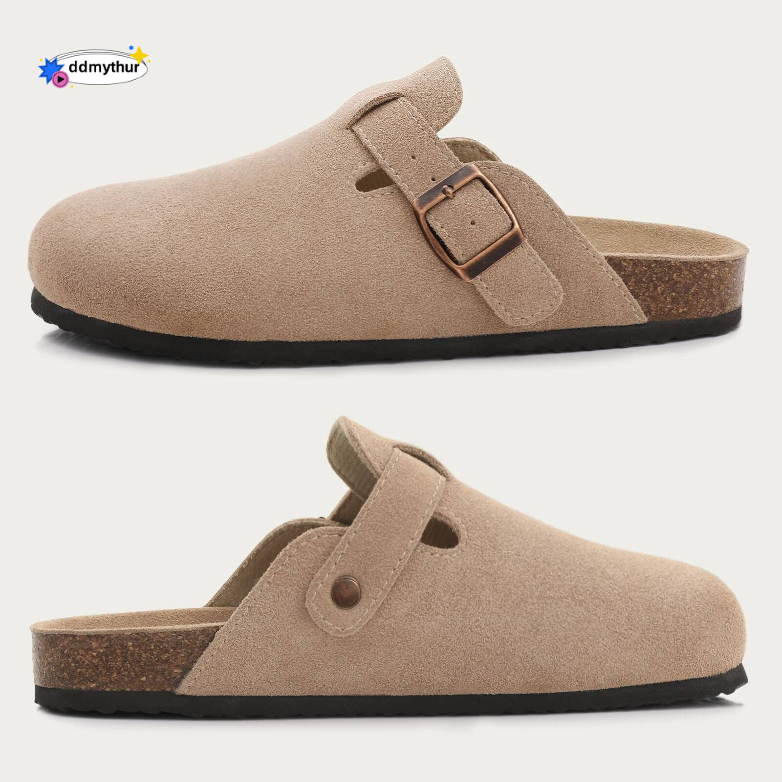 Comwarm Footbed For Women Men Fashion Leather Comfort Potato Shoes With Arch Support Indoor Outdoor ddmythur