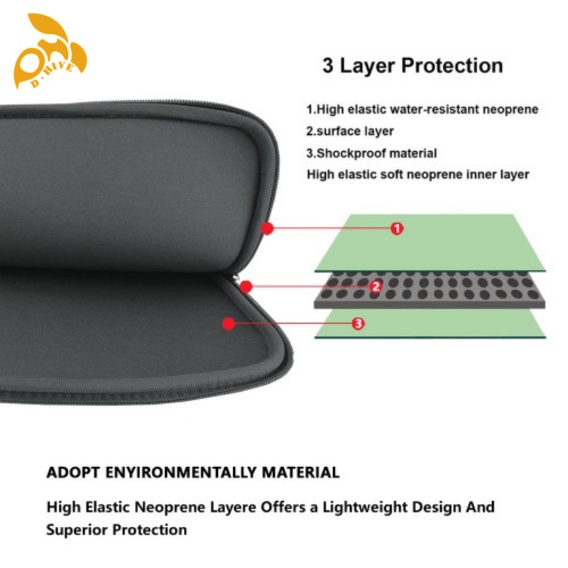 Free delivery.Fashion designers customize lightweight and high-quality full-frame printed computer inner bags in black