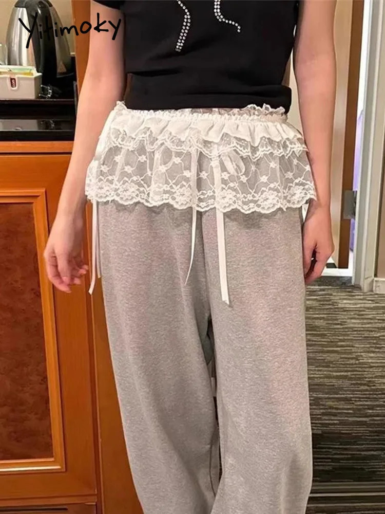 2025 Spring Summer Women Y2K Korean Lace Mini Layered Skirt Streetwear Up Ruffles Harajuku High Waist Pleated Ladies Skirts 250513Z