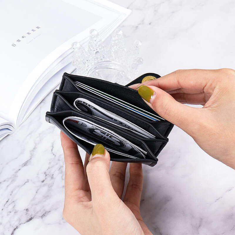 Japanese and Korean Small Short New Solid Color Simple High end Student Instagram Multi Card Thin Style Wallet Women's designer bag