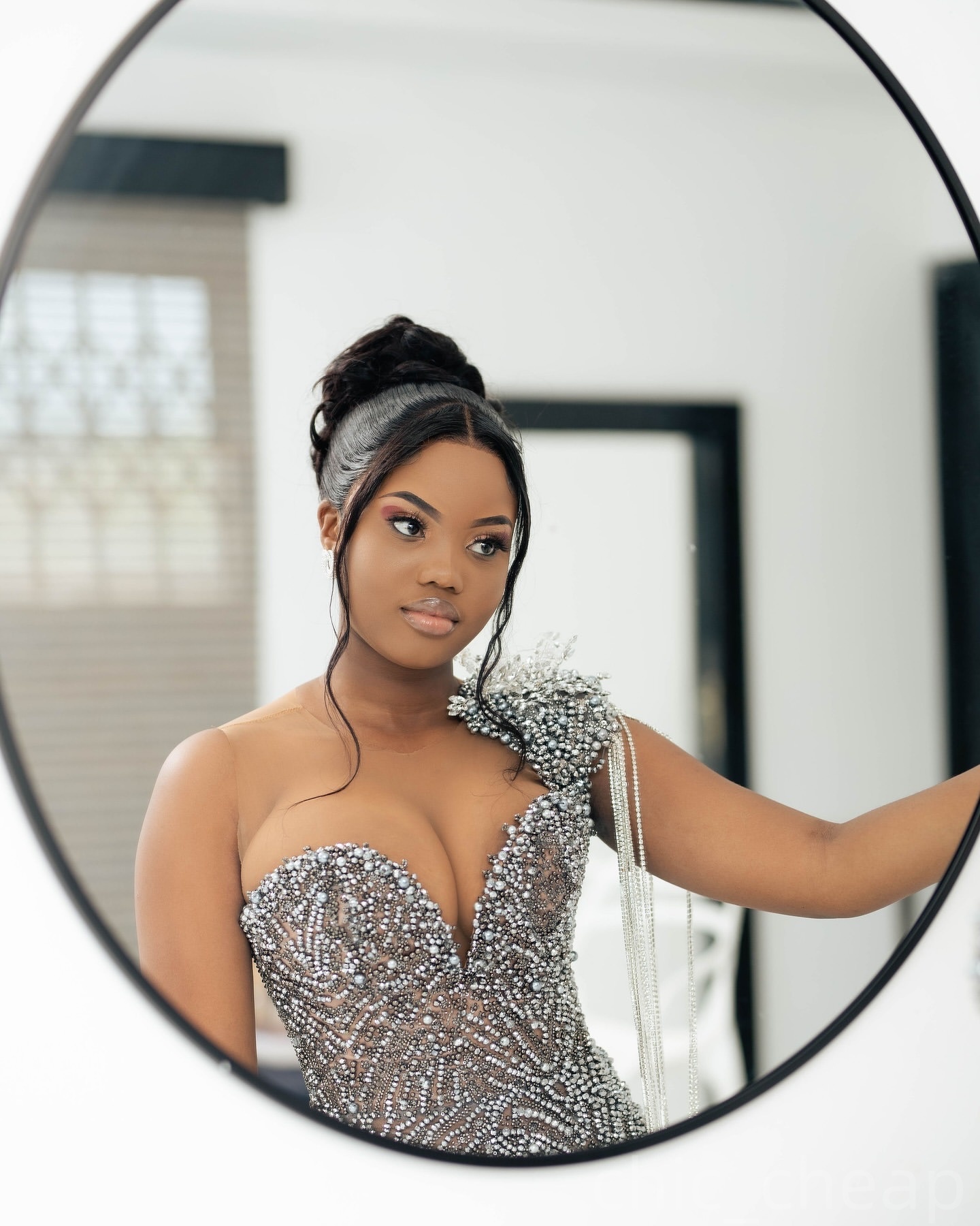 Silver Mermaid Prom Dresses 2025 Beaded Crystals Illusion Lace Vintage Evening Formal Party Second Birthday Engagement Gowns Plus Size Dress For Speci
