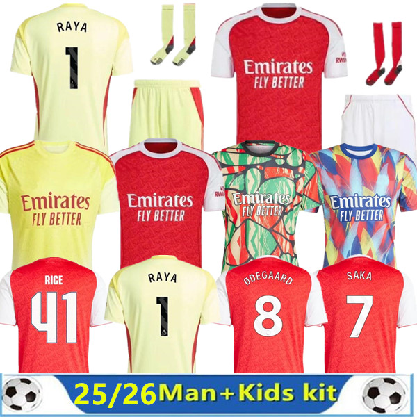 SAKA MERINO HAVERTZ RICE soccer jerseys 2025 2026 Trossard sterling G.JESUS CALAFIORI ODEGAARD MARTINELLI Nwaneri 2024 2025 2026 football kits shirt Men