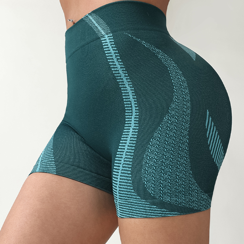 Seamless Womens High Waist Lifted Hips Yoga Tights with Moisture Wicking Fabric
