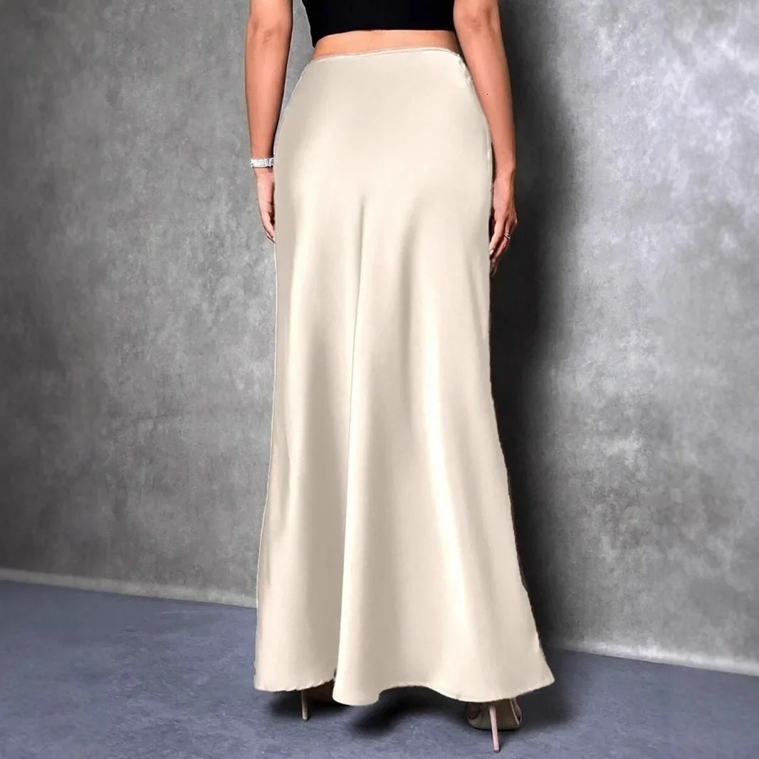 Style European And American Fashion Colorful Velvet A Line Skirt Long Dress For Women Autumn Winter 2023 Simple n 250513Z