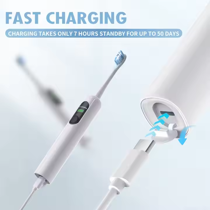 Smart Display Screen Electric Toothbrush Adults Whiten Sonic Electrical Toothbrush