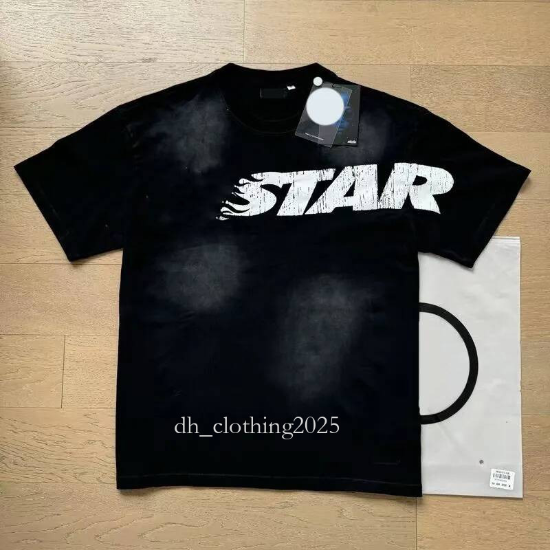 Hell Startshirts Designer Mens T Shirts High Street Graphic Polo Mens Womens Short Sleeve Vintage Wash Hip Hop Graphic Hell Starhoodies Printing High Quality 2ea
