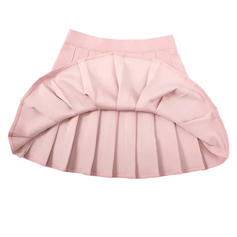 Without Shorts Korean Fashion Unlined Summer Skirt Aline For Women Vintage Mini Pleated Kawaii Student Style High Street 250513Z