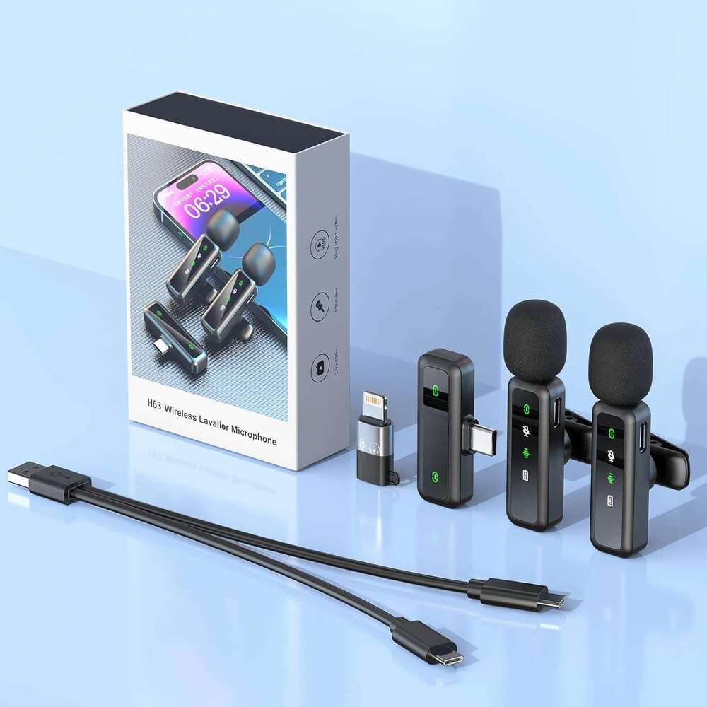 DHgarget Wireless Lavalier Microphone For Iphone And Android Cell Phones