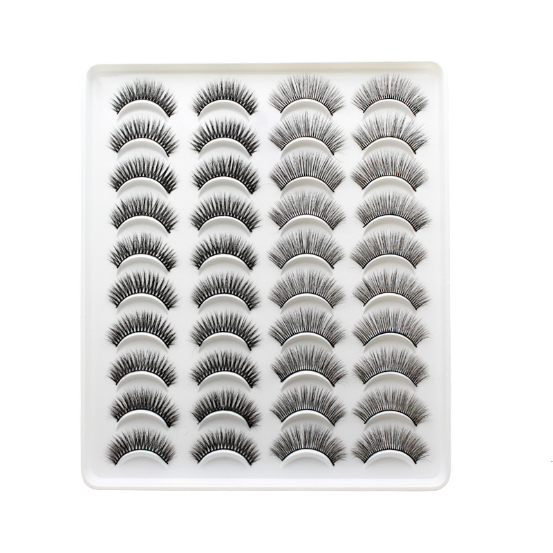 48 pairs of 6 styles of mixed fluffy curly false eyelashes eye-catching thick 5D false mink eyelashes multiple packs 250108