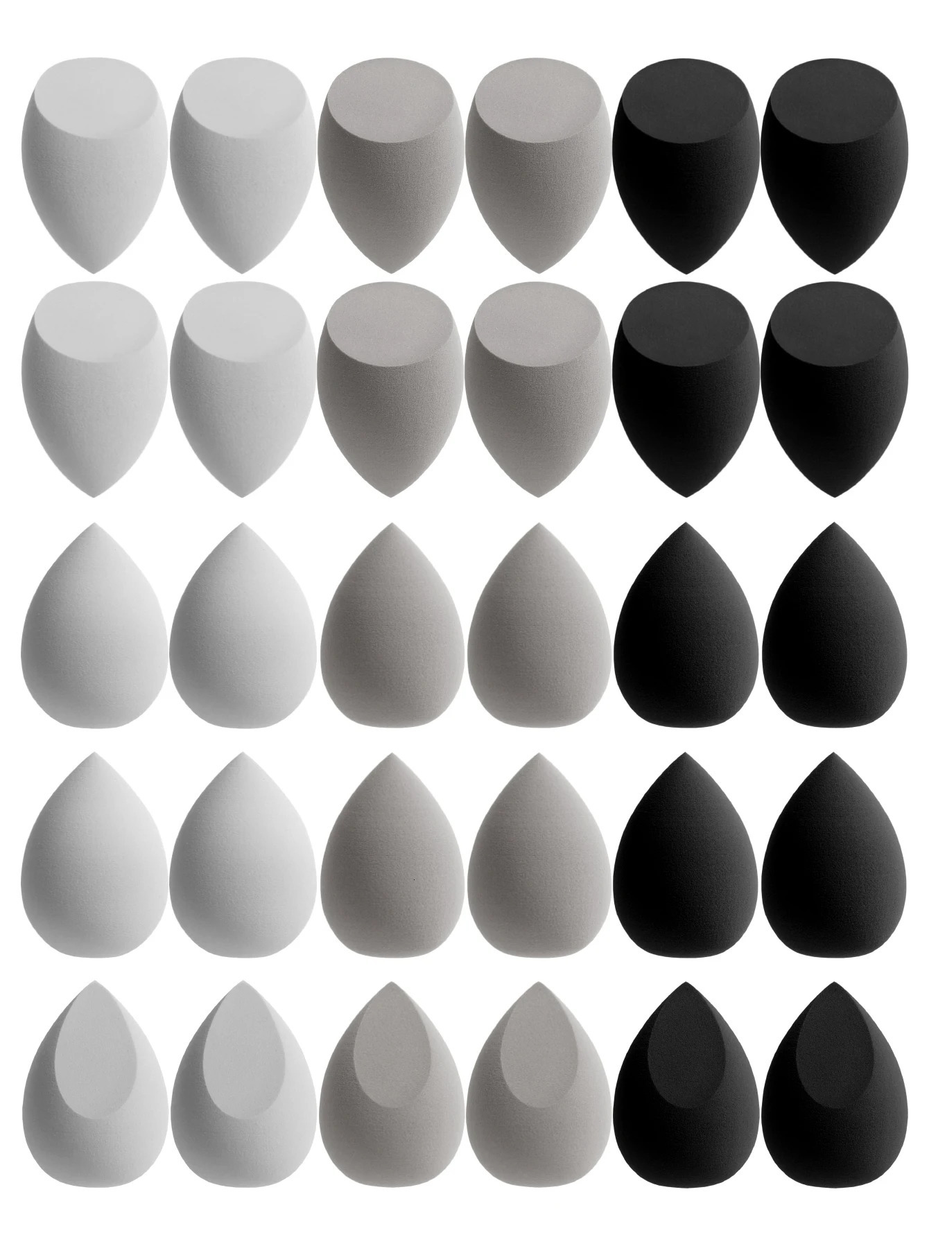 30 Beauty Eggs Makeup Sponges Foundation Make-Up Mixed Beauty Sponge Liquid Cream and Powder Without Blemish Multi-Color C 250603