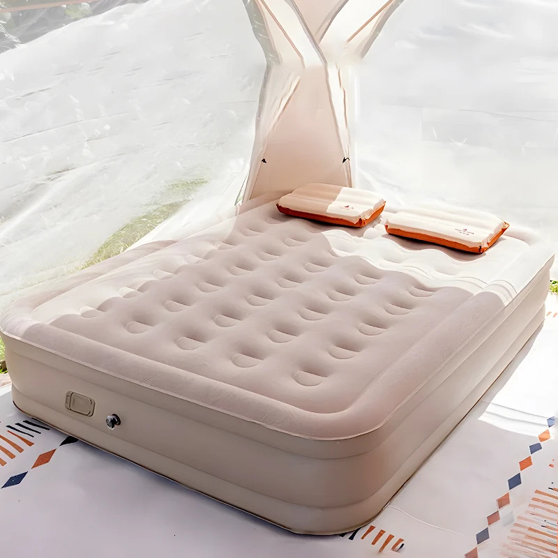 Queen Air Mattress with Built in PumpComfort Blow up Mattress Inflatable Mattress for Home Travel Camping Airbed 250514