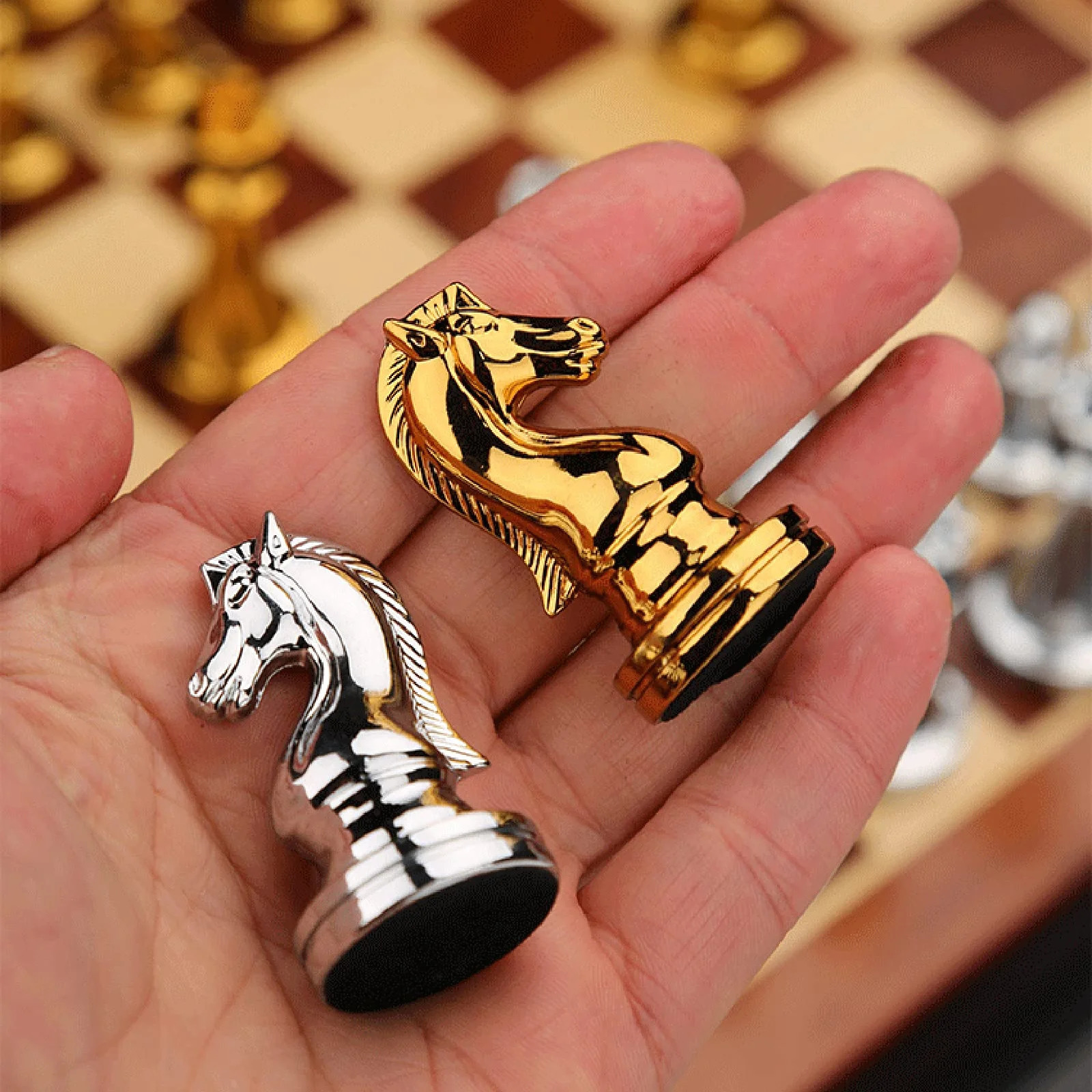 Weighted Metal Chess Pieces 26 Inch King Extra Queens Only No Board 250522