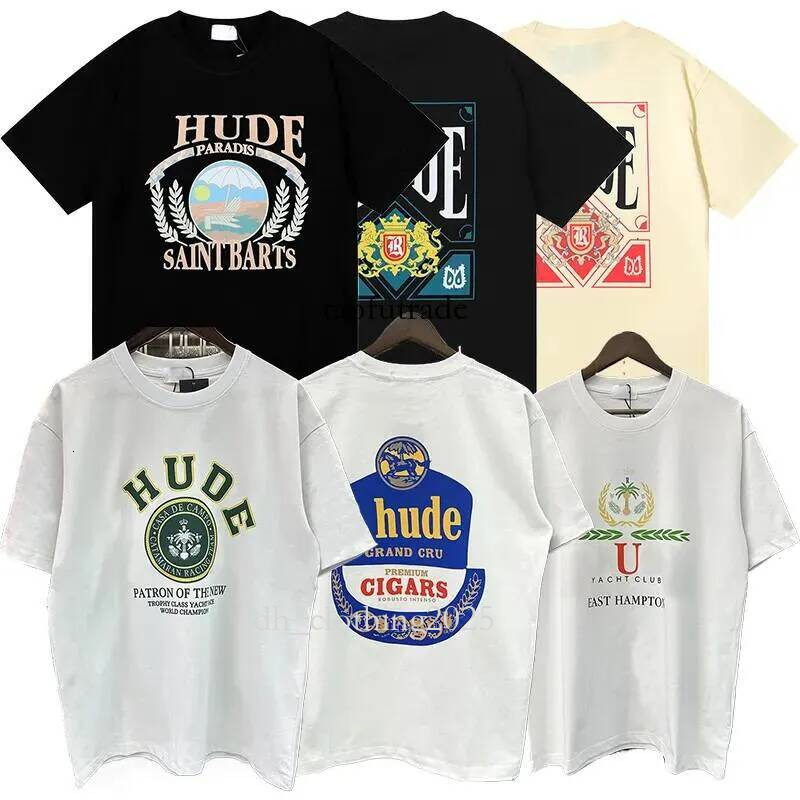 Rhudeshrit Mens Designer T Shirs For Men Designer Shirts Fashion Brand High Quality Loose Tees Tops Man Street Cotton Breathable Sweatshirts US SIZE e3e