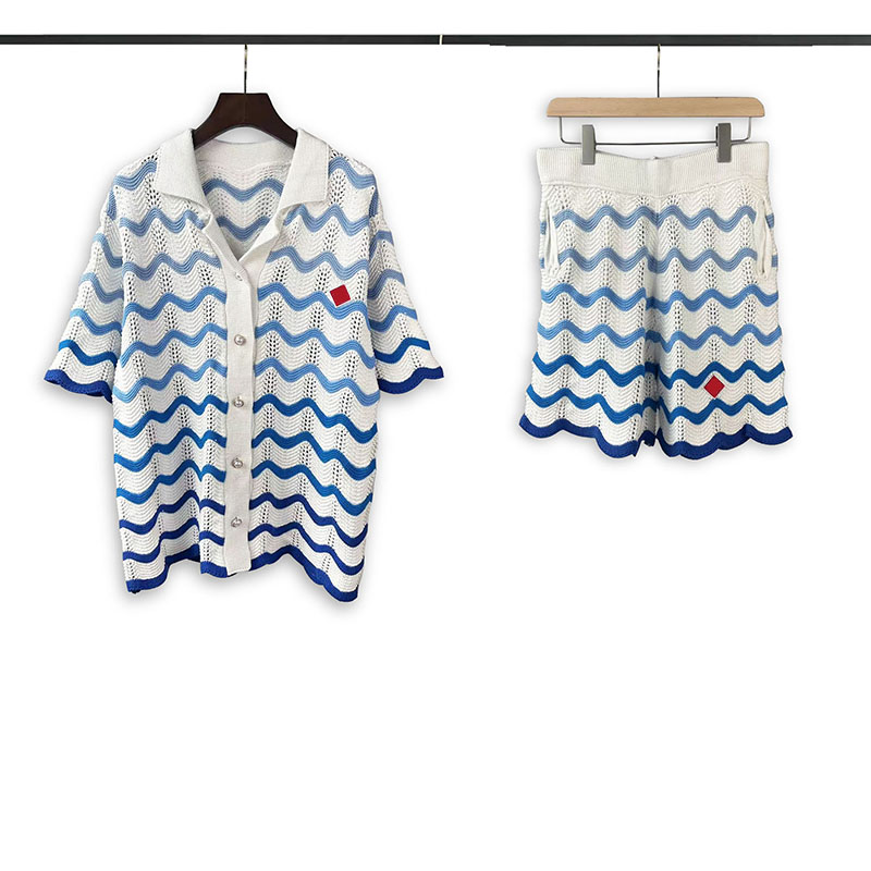 casablancotshirt high quality knit shirt set men women summer casual men knitwear outdoor shirt designer t shirt tour shirt vocation shirt party shirt m--xxl