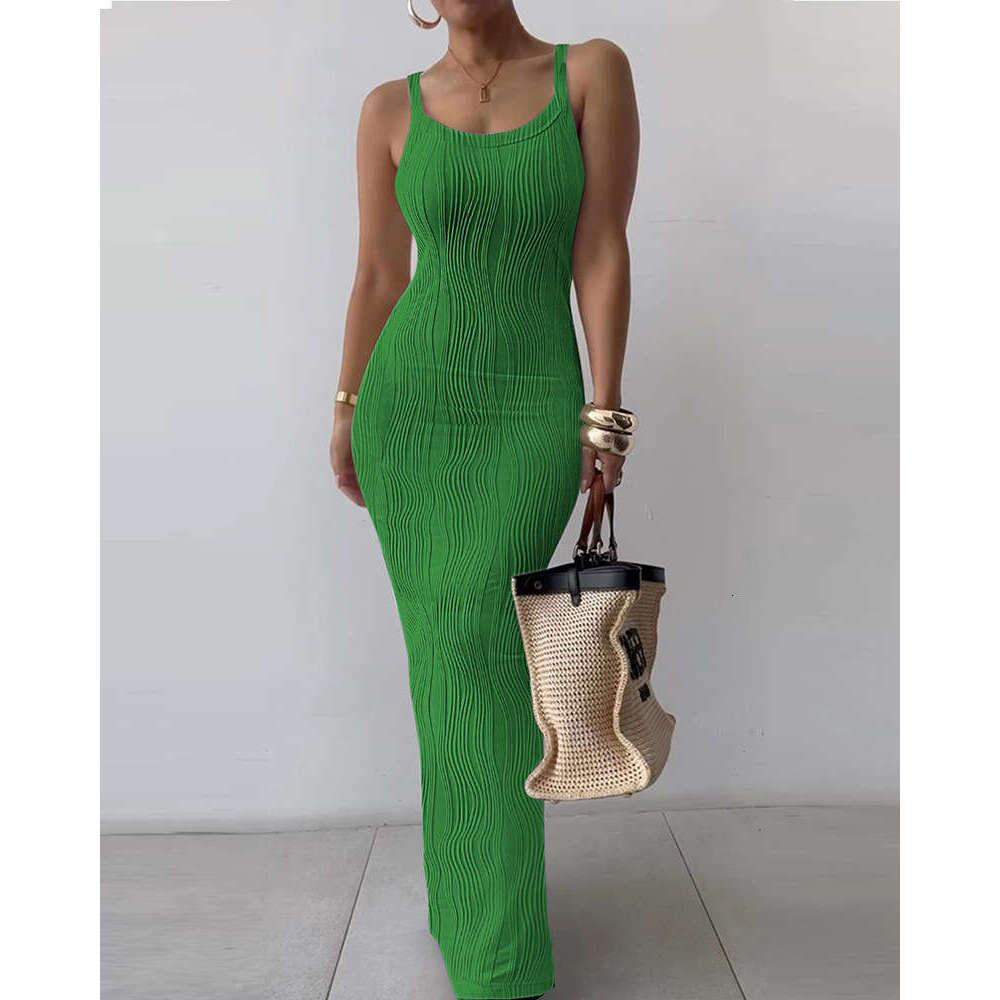 Halter Whit Maxi Dresses Summer Women S Tight Sleeveless Temperament Long Dresses Prom Sexy Dress