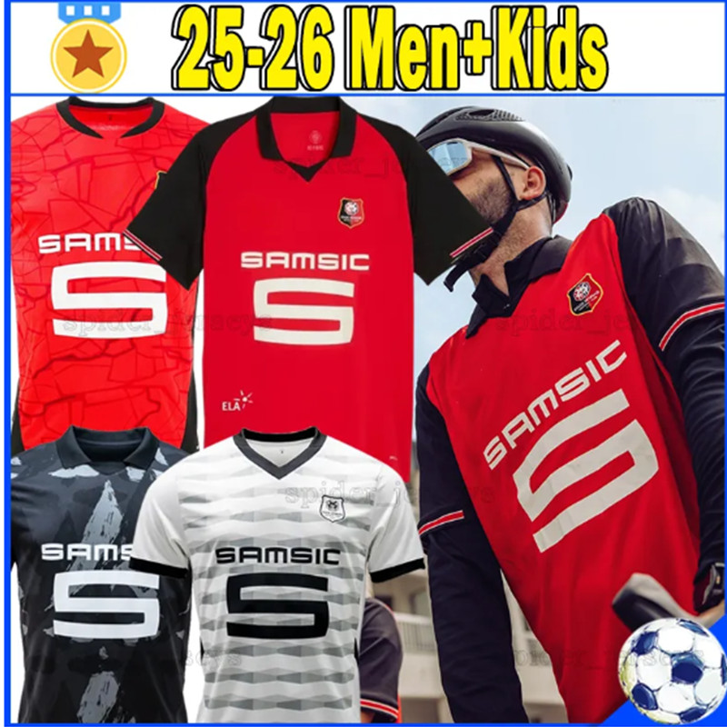 16-4XL 25-26 Rennes Fc Soccer Jerseys MUINGA TERRIER BLAS BOURIGEAUD Doku Guirassy CAMAVINGA Aguerd Niang BF Maillots De Foot Men Kids Kits