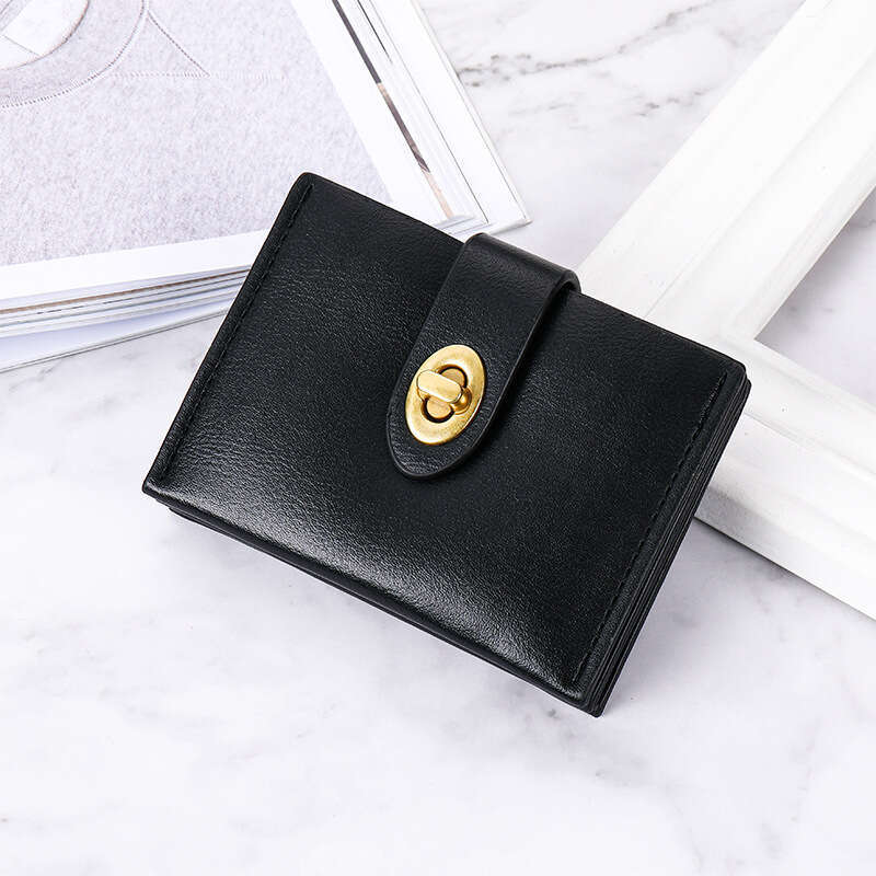 Japanese and Korean Small Short New Solid Color Simple High end Student Instagram Multi Card Thin Style Wallet Women's designer bag