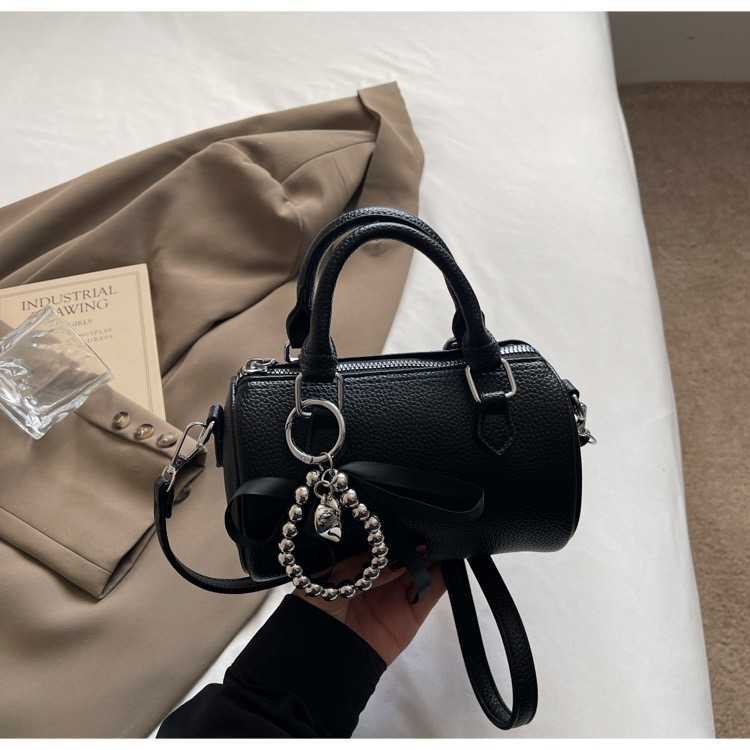 Luxury Designer Beading PU and Denim Patchwork Womens Handbag Casual Crossbody Bag Pillow Tote Y250121