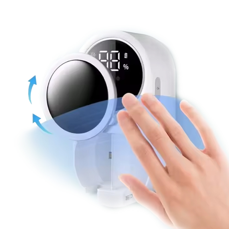 Smart Automatic Inductive Dual Toothbrush Sanitizer with Digital Display UVC UV Sterilization Circulating Air Drying