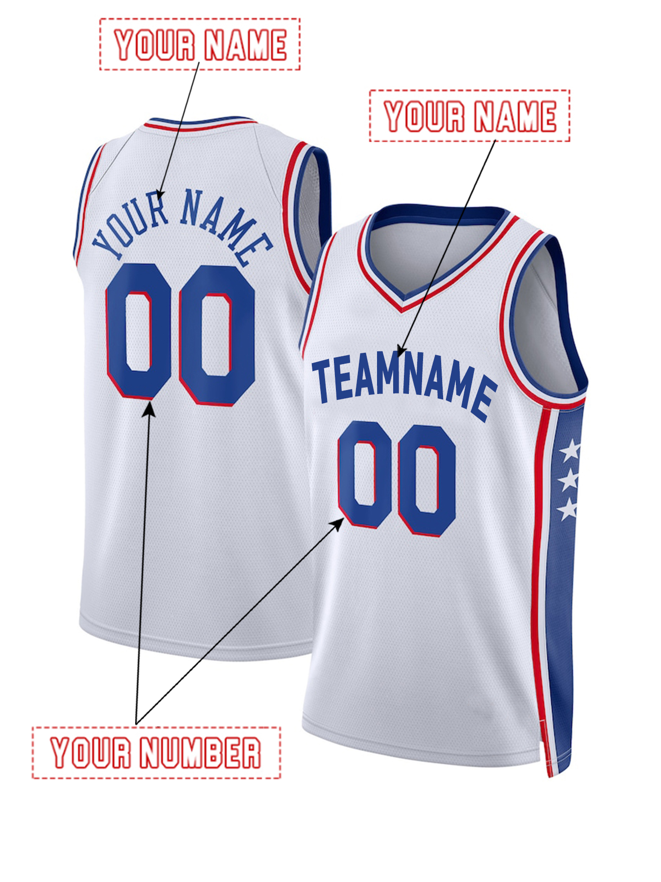 EMBIID 21 MAXEY 0 IVERSON 2024-25 City Basketball Jeresys McCain Harris Melton Batum Custom Stitched New Inform Embroidered Sweatshirt