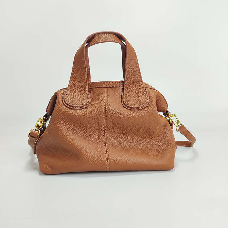 Tote Bag New Women S Genuine Leather Handbag Top Layer Cowhide Crossbody Large Capacity Shoulder Bag High End Lion Ridge Bag Messenger Bag