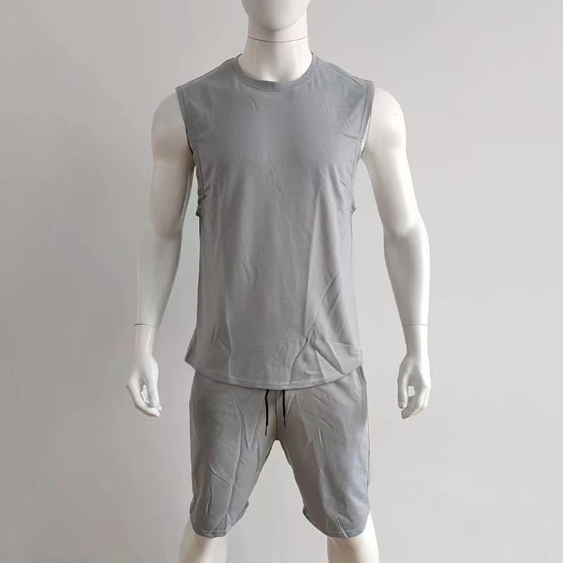 Designer Mens Sleeveless Suit: Trendy Thin Tank Two-Piece for Casual Wear